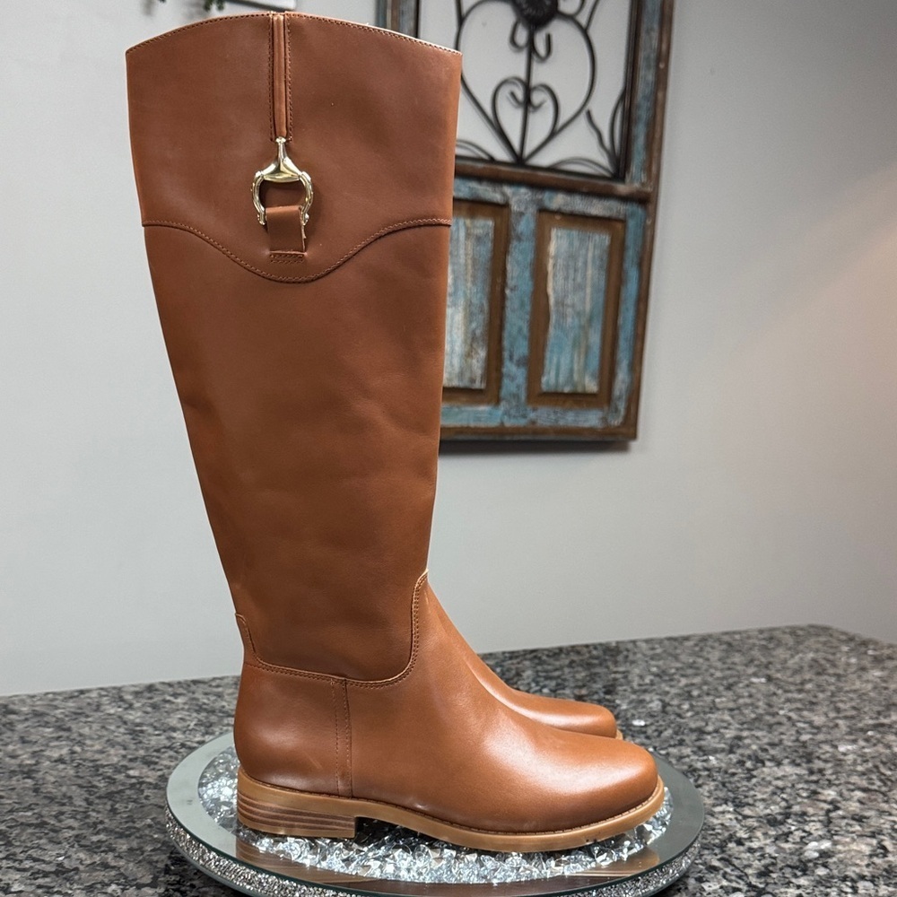 Giani Bernini leather Tan Boots NWT 7